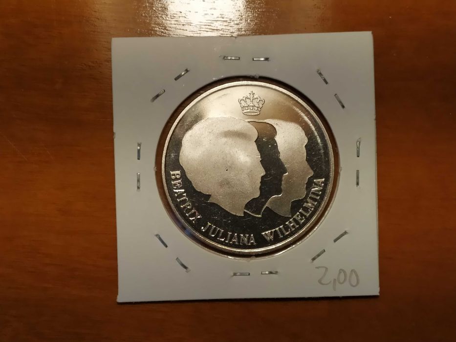 Holanda - Token de 1998 com as 3 rainhas (Proof)