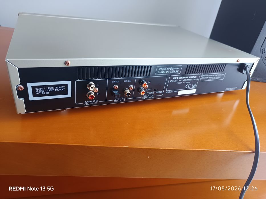 Leitor de cd Marantz CD 6000 Original SE
