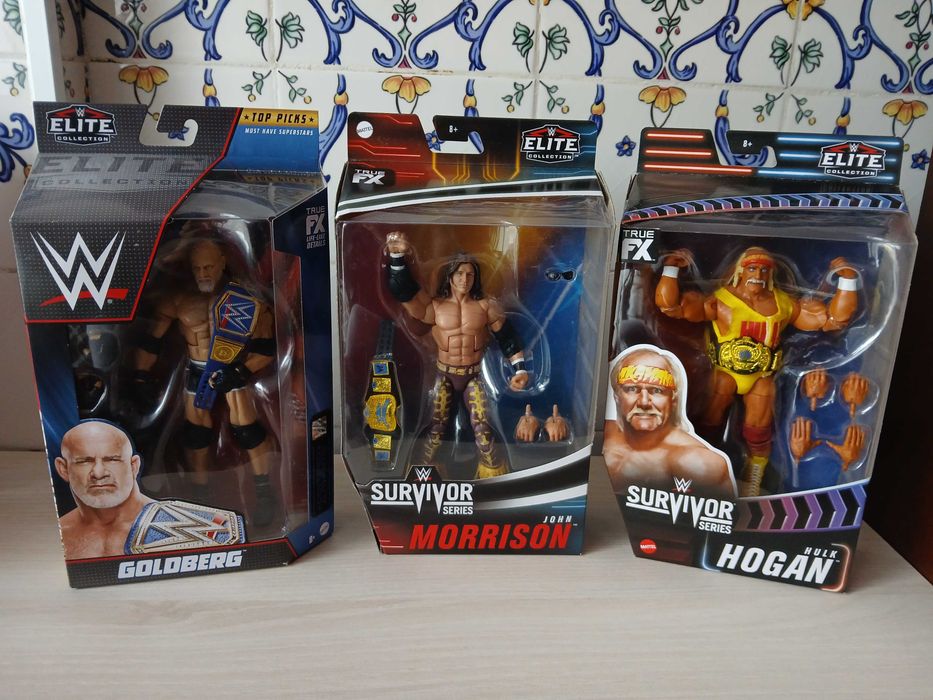 figuras wwe elite mattel ultimate edition em caixa wrestling bonecos
