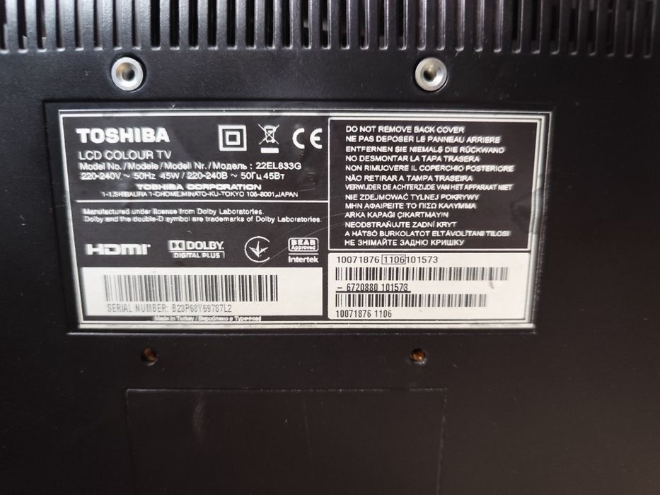 Telewizor   Toshiba 22"