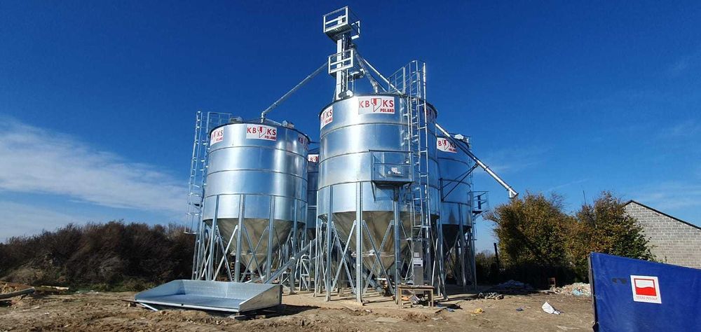 Silos lejowy 108t Średnica 5,5 wys 9,7m farmer KBKS POLAND NOWY MODEL