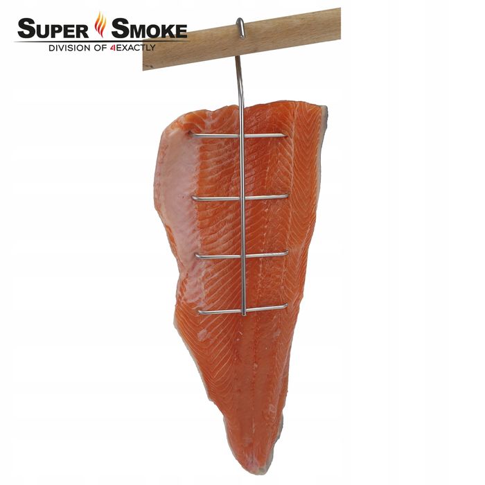 Hak Wędzarniczy Super Smoke do filetów i płatów ryb 4mm Premium 23cm