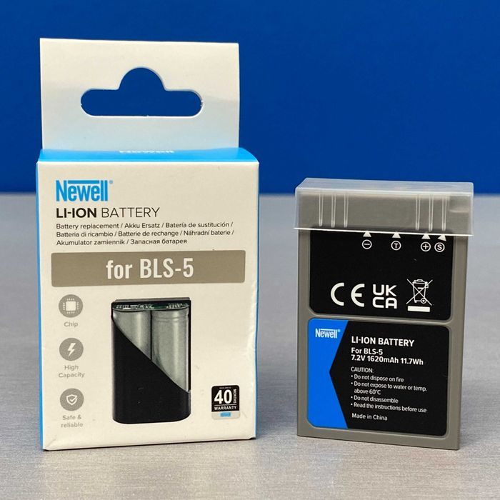 Bateria Newell | Olympus BLS-5/BLS-50 (E-M10/ E-M10 II/ E-M10 IV/ OM-5) - NOVA