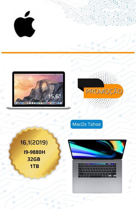 MacBook Pro 16” (2019) | Intel Core i9 | 32GB RAM | 1TB SSD | macOS Tahoe | Garantia