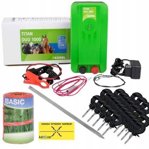 Zestaw kompletny elektryczny pastuch Elektryzator na psa NA PSY koty