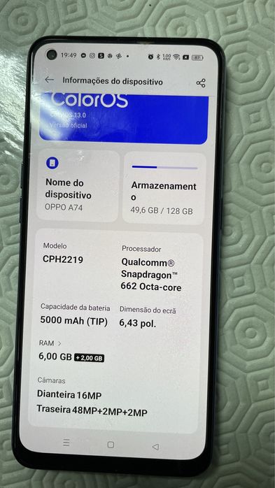 OPPO A74 5G (6.5"' - 6 GB - 128gb)