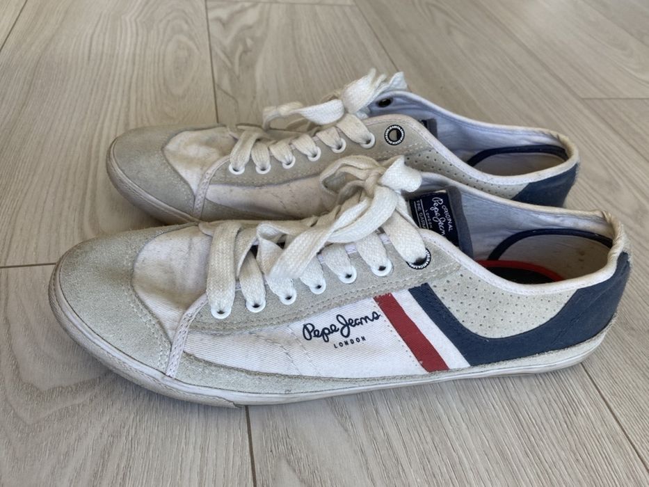 Pepe Jeans tenisówki skórzano - materiałowe roz 46