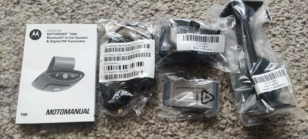 Motorola T505 Bluetooth-radio FM zestaw głośnomówiący