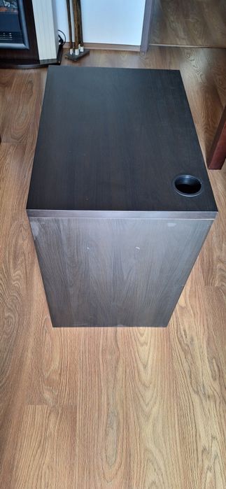 Biurko prostokątne komputerowe Ikea Micke 73 x 50 x 75 cm czarnobrąz