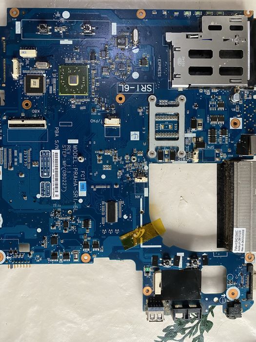 материнская плата ноутбука Samsung R60, модель платы PRAHA-SRI.-6L
