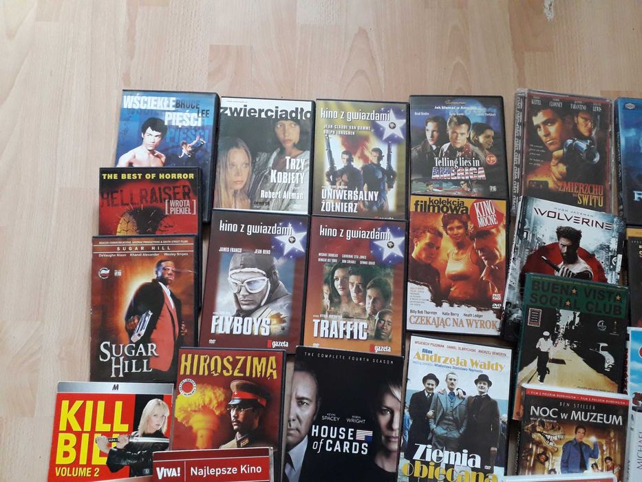 Zestaw filmów 30 dvd Surogaci Wścieķłe pięści Wolverine