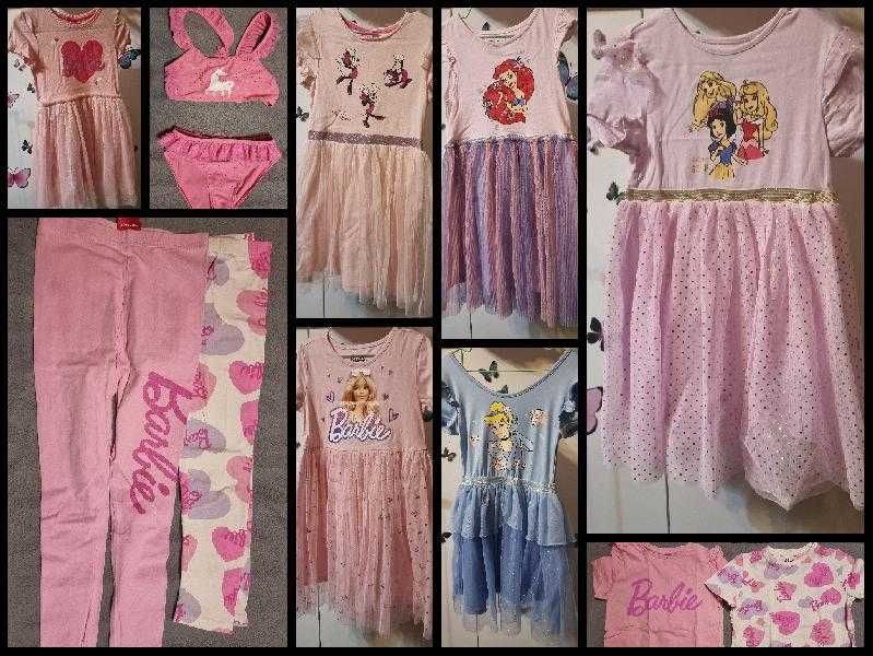 Ciuszki dla dziewczynki - księżniczki, barbie rozm. 128, 134