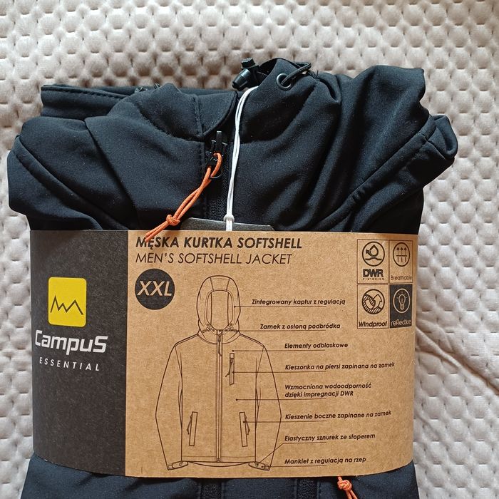 Kurtka softshell Campus, bluza sportowa nowa XL/54