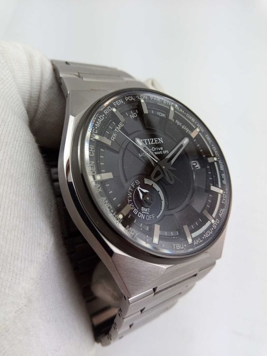 Citizen Attesa CC3097-52E GPS, Eco-Drive титан вечник сапфир антиблик