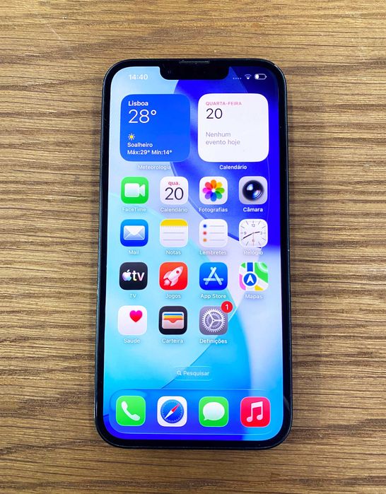 iPhone 14 128GB - Desbloqueado - Com garantia e com bateria a 100%