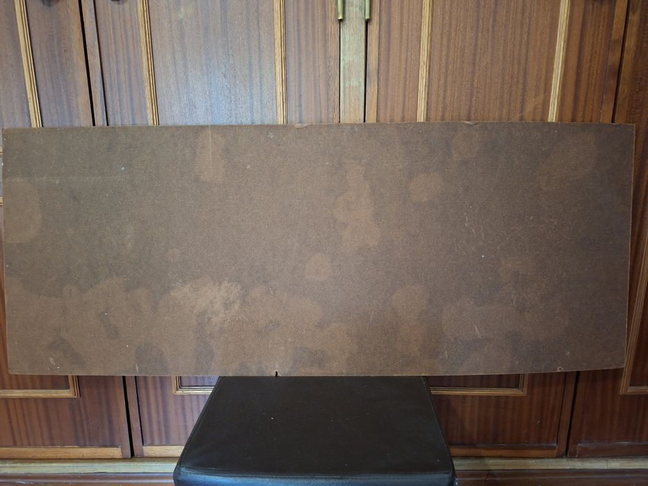 Quadro Antigo Paisagem Rústica