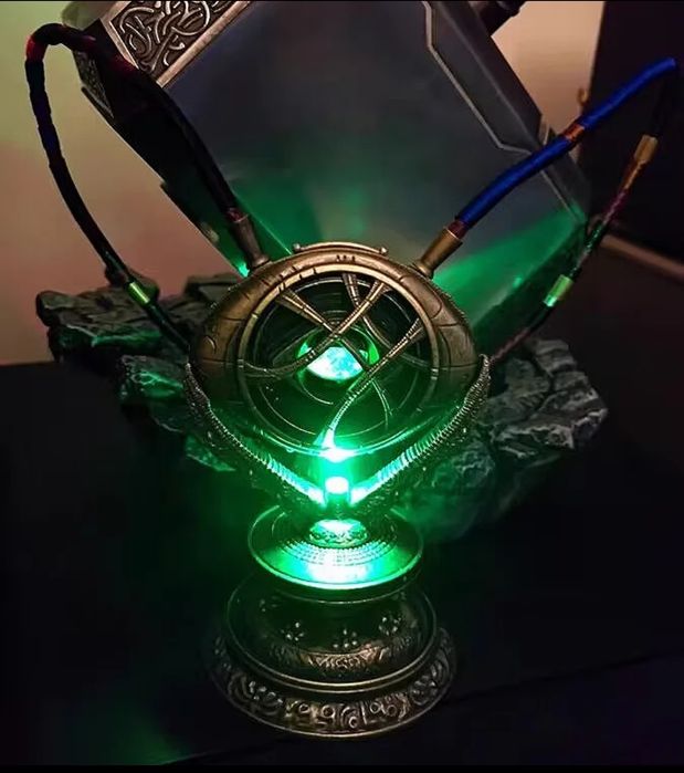 Olho de Agamotto Mecânico Doctor Strange Pedra do Infinito Tamanho Rea