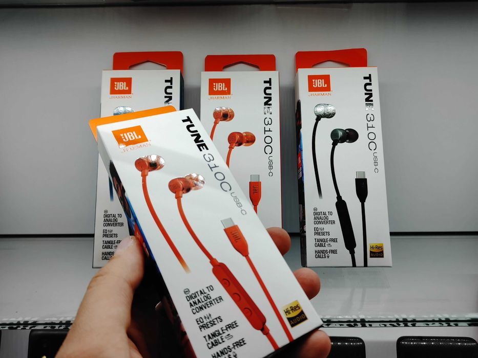 Оригінальні дротові навушники JBL Tune 310C USB-C