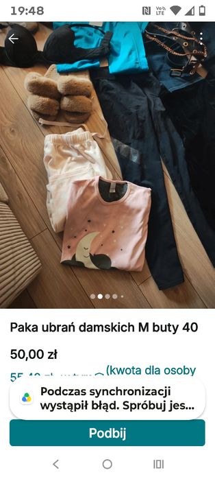 Paka ubrań damskich m/l buty I inne