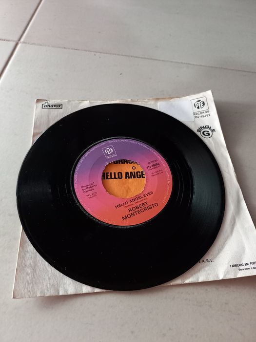 Disco single de vinil Robert Montecristo 1976