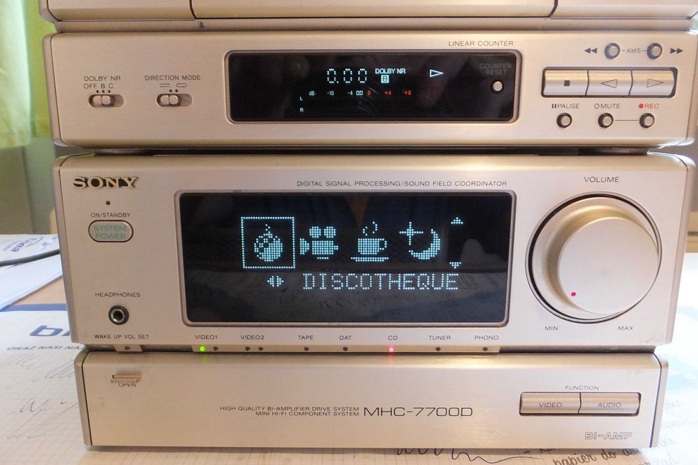 Sony MHC-7700 kultowa japońska wieża+kolumny!