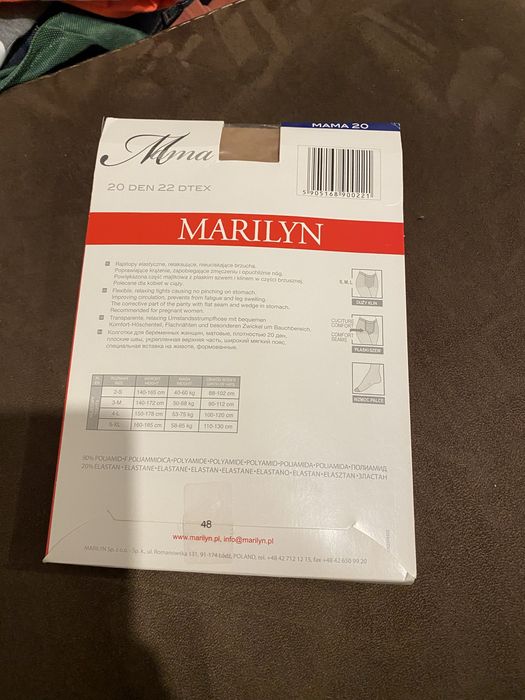 Rajstopy ciążowe Marilyn Mama 20 DEN 3-M visone beżowe