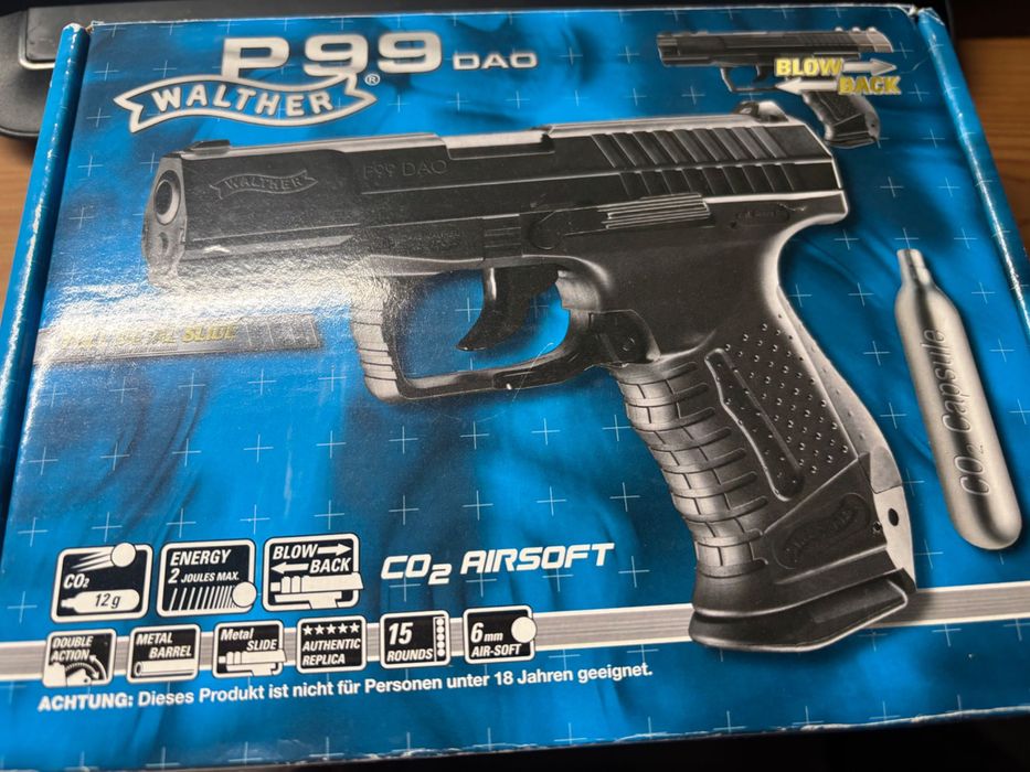 Marcador de airsoft CO2 Modelo UMAREX (Walther) P99