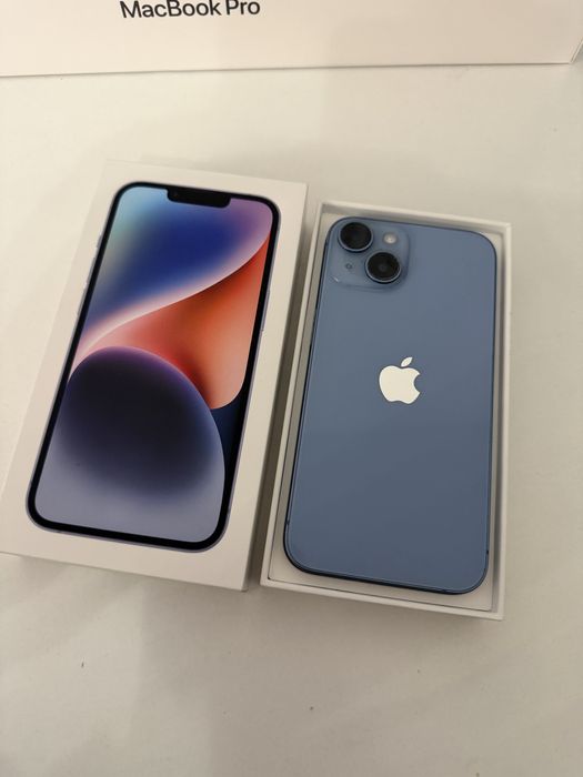 iPhone 14 128gb Blue Idealny Bateria 100%