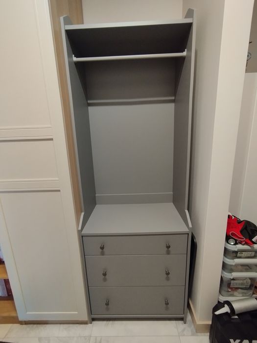 Ikea Hauga szafa otwarta regał z szufladami