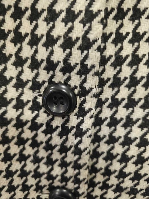Stylowy Płaszcz Breal w pepitkę Wełna Nylon Akryl