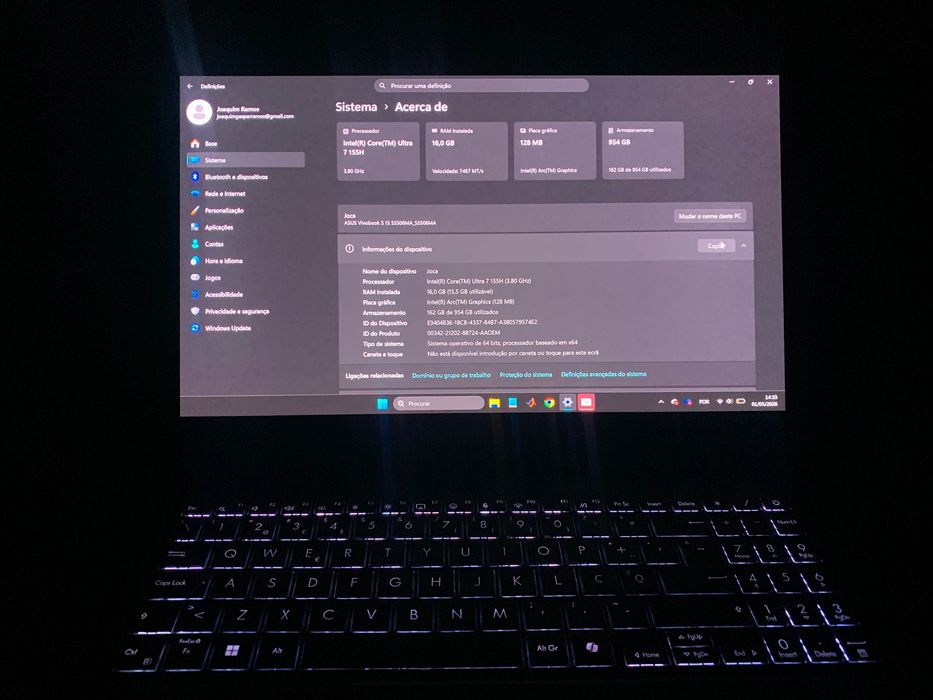 Portátil ASUS Vivobook S 15 - Intel Core Ultra 7 / 16GB RAM / 1TB SSD