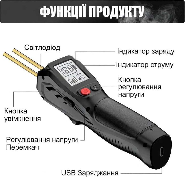 Паяльник для пластика Термостеплер Сварочный аппарат + 200 скоб