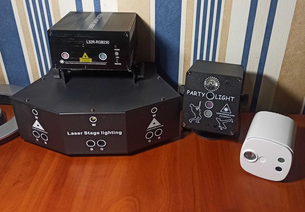 Красочный лазерный проектор (лазерных лучей)