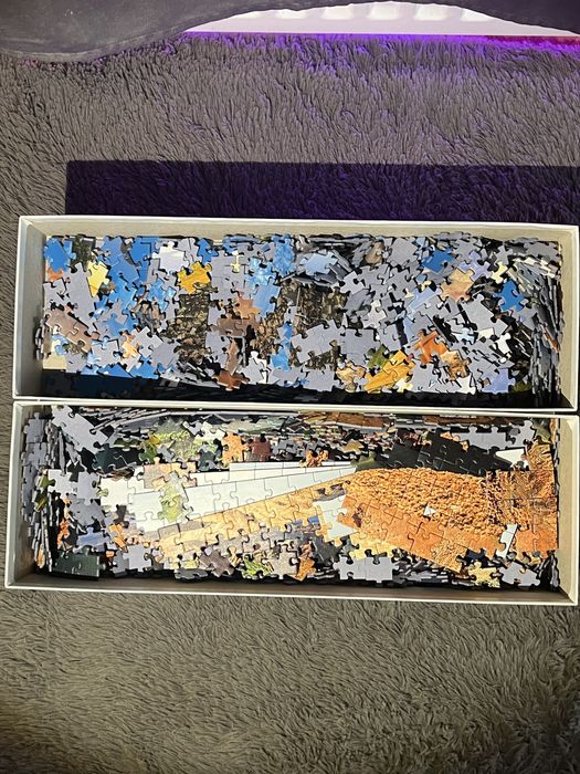 Dwa Zestawy Puzzli 1000