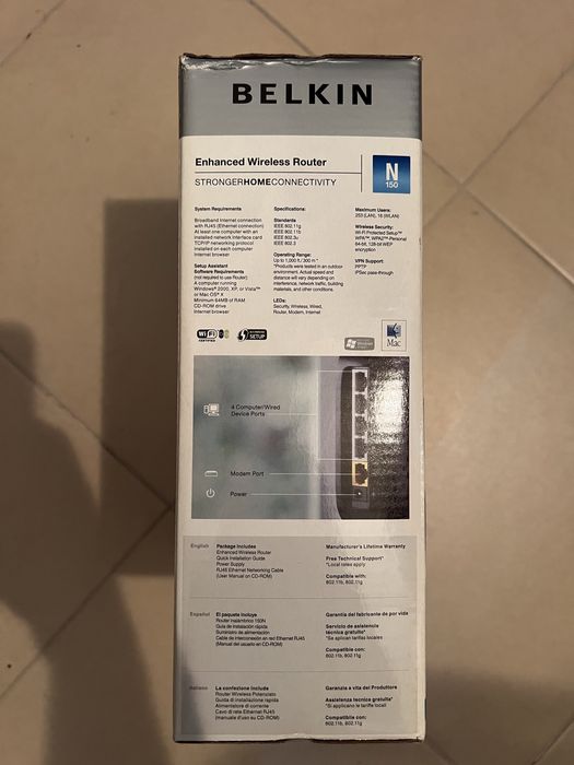 Belkin wireless Router64586073367297124