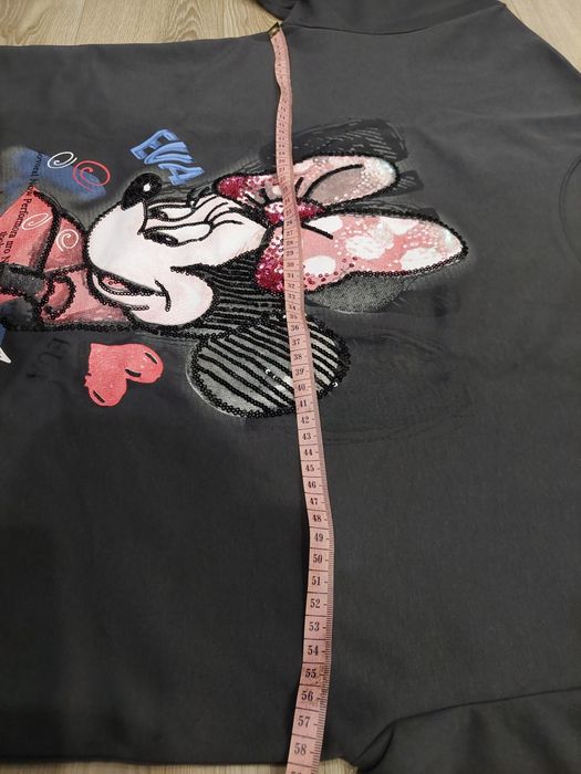 Нова футболка з принтом Мінні Маус,вишита паєтками.