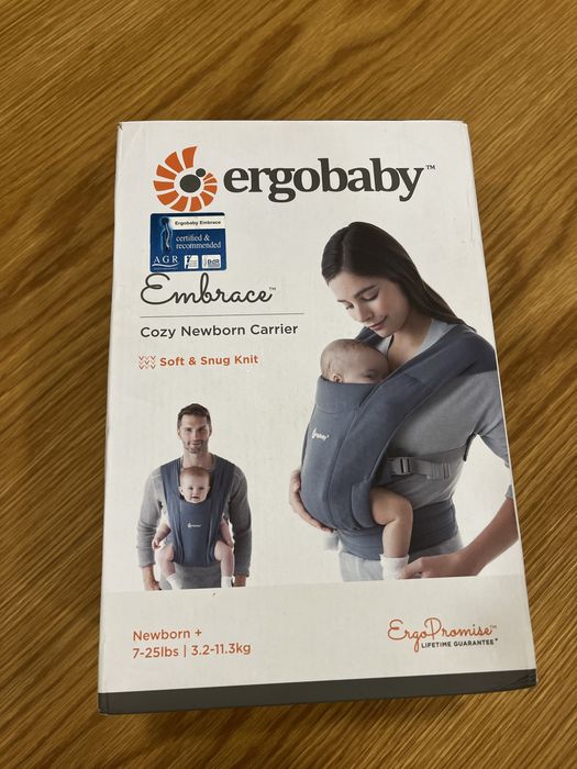 Marsúpio Ergobaby Embrace azul