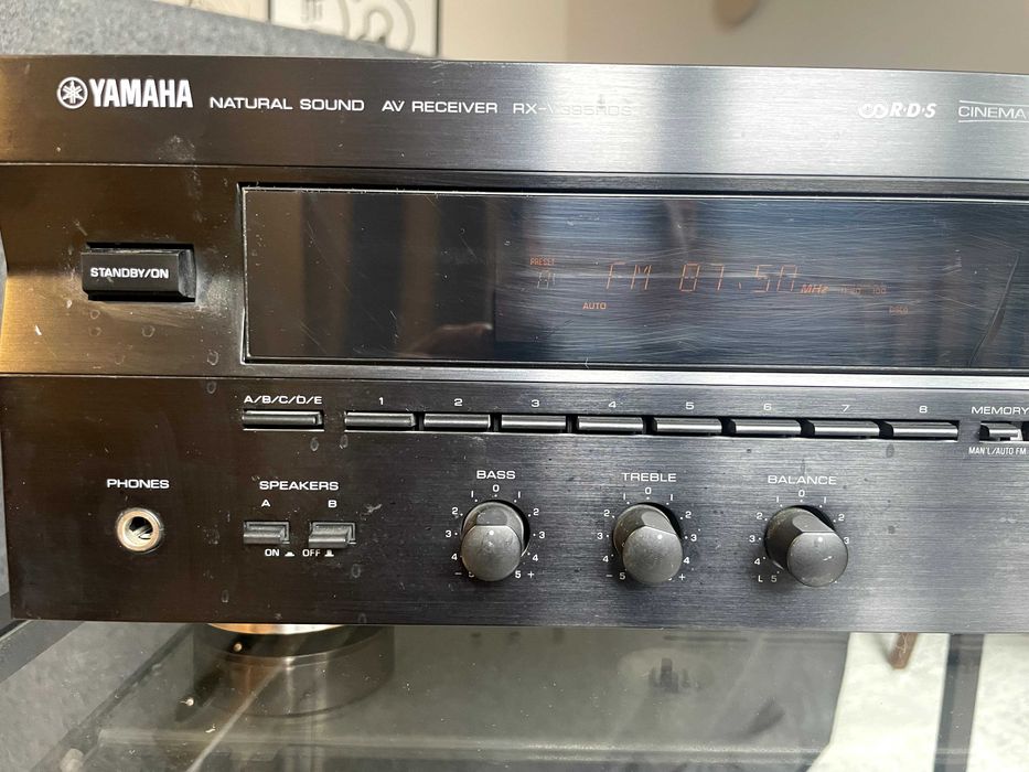 Amplituner Yamaha RX-V395RDS Oryginalny Pilot + Antena