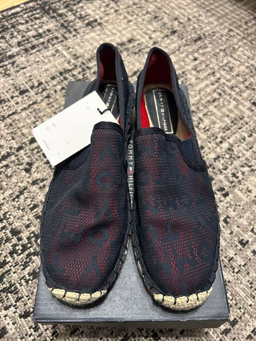 Espadryle tommy hilfiger na koturnie, r.38