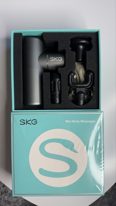 Перкусійний масажер SKG F3 Mini (Сірий) — Ідеальний стан! Повний комплект