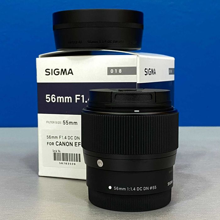 Sigma 56mm f/1.4 DC DN | Canon EF-M | NOVA | 5 ANOS DE GARANTIA