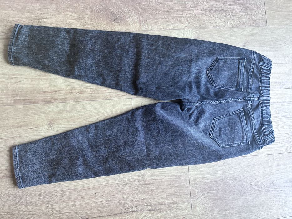Ciemny denim czarne jeansy M / 38