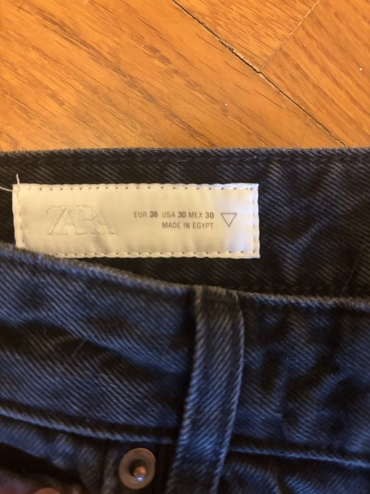 Zara flared zip jeans