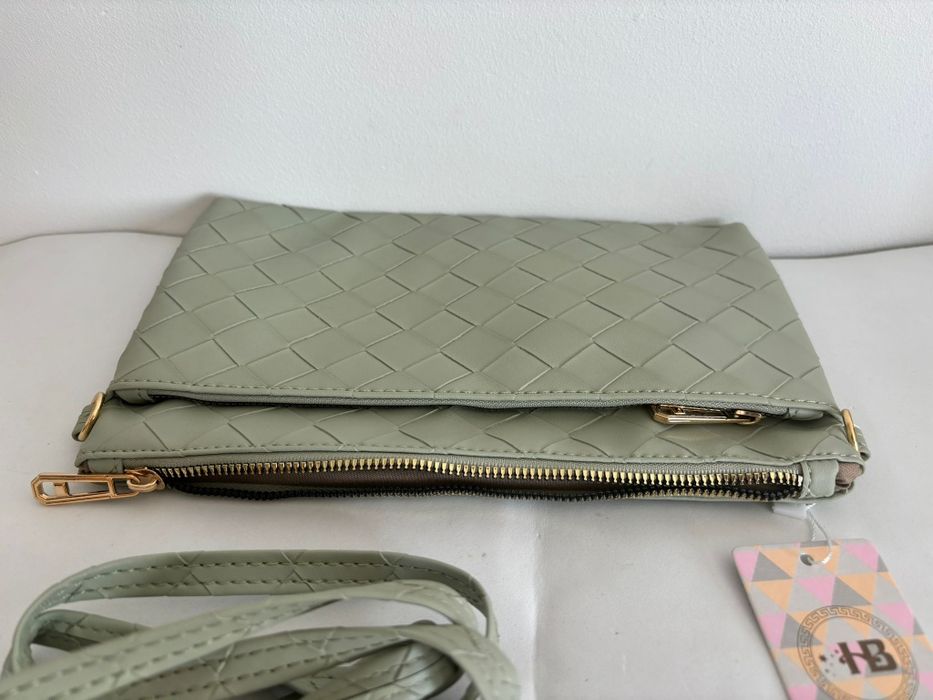 Carteira verde comprida