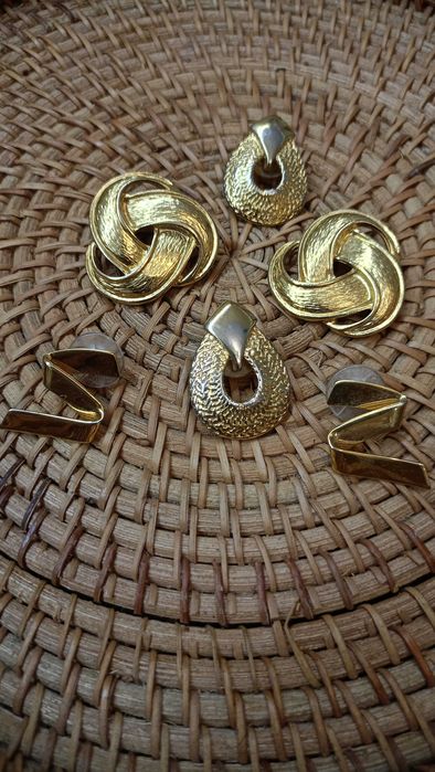 Вінтажні сережки,кульчики 80 роки.monet,чокер