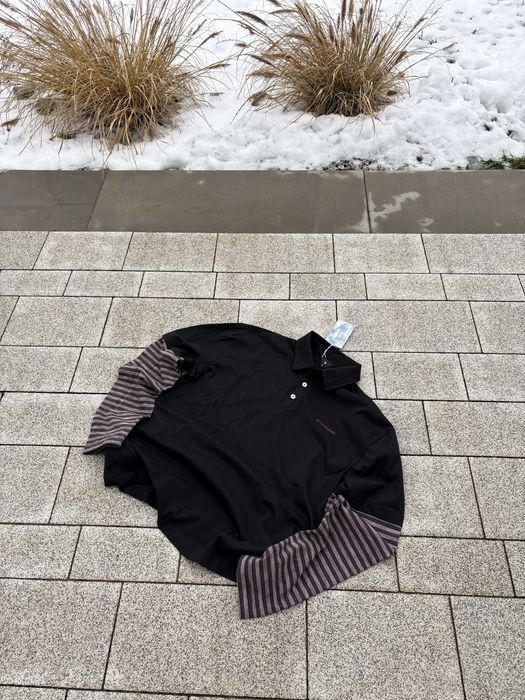 Koszulka z długim rękawem polo longsleeve czarna