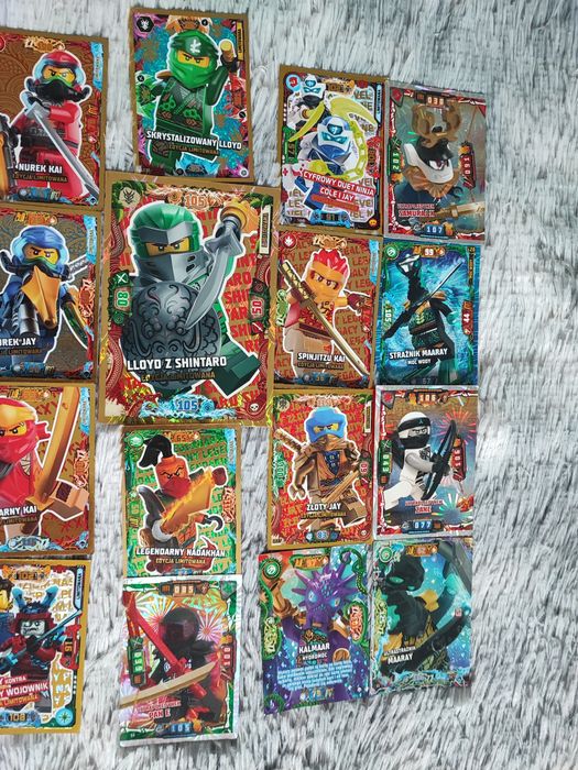 Karty limitowane ninjago i karta XXL
