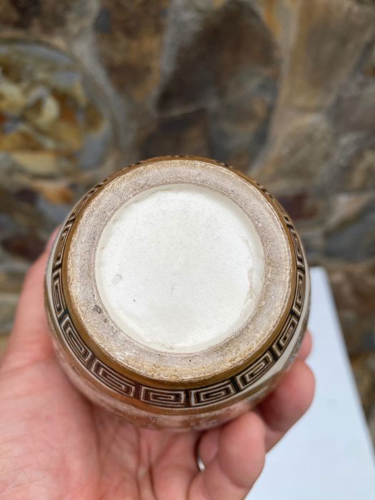 Pote Cerâmica Japonesa Imperial Fio de ouro 16 cm Séc XIX