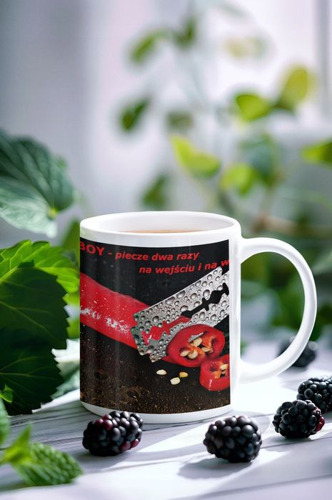 kubek chilli boy piecze dwa razy na prezent urodziny 330ml + opakowani