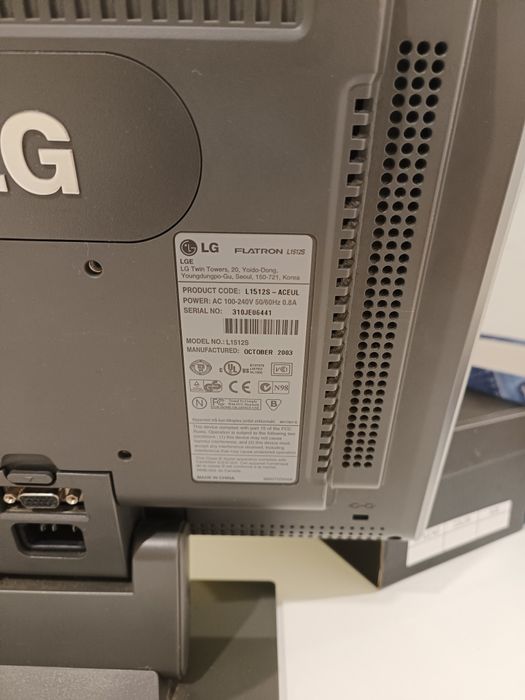 Monitor LG  15 polegadas